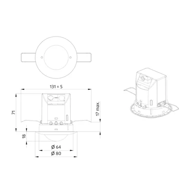 PD2-M-2C-FC Presence sensor