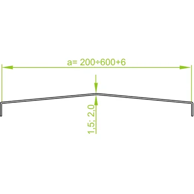 PDDC100/3 Ladder cover, sheet thickness - 2.0 mm