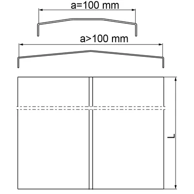 PDDC200/3E Leiterabdeckung, Blechdicke - 2 mm