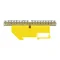 PE terminal block, for TH35 rail, 18 wires, yellow