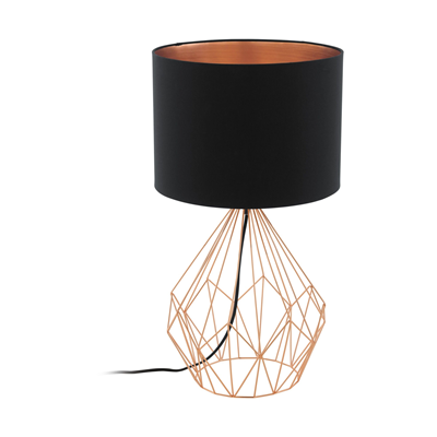 Pedregal 1 Lampe de table noir/cuivre