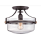 PENN STATION Plafon 33cm 60W IP20 marron ouest