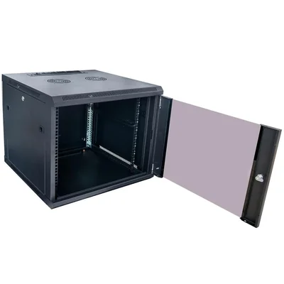 Pensile 9U RACK 19", piegato, nero