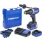 Perceuse-visseuse à percussion 18V 100 Nm 2 batteries 5,0 Ah chargeur 6,5 A Valise RAWLCASE