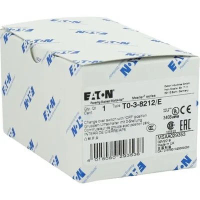 Перемикач кулачковий In=20A P=6,5 кВт, T0-3-8212/E