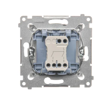 Перемикач свічковий (модуль) 10А 250В білий швидкороз'єм