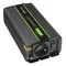 Перетворювач напруги Qoltec Monolith | 600 Вт | 1200 Вт | 12 В на 230 В | Pure Sinus