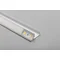 Perfil de aluminio LED angular con remaches, de una sola cara, color plata Glax, L= 3007 mm