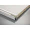Perfil de aluminio LED angular, estrecho, doble cara, Glax Mini Plata, L= 3007 mm
