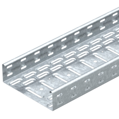 Perforated galvanized cable tray 300x60mm 2m 0.75mm LKS 630 FS