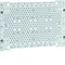 Perforated mounting plate for the telecommunications compartment