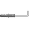 Perno angolare zincato, diametro 8mm, lunghezza 4mm, filetto 4mm