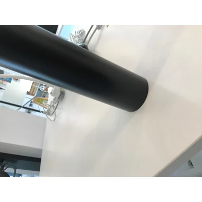 PET FINE Black matte display ceiling lamp