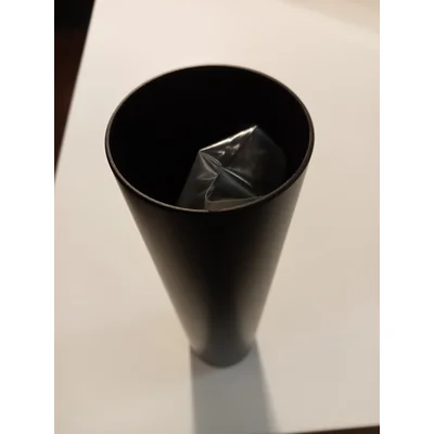 PET FINE Black matte display ceiling lamp