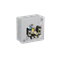 PF 12-inlet surface-mounted box with knockouts 86x86x40mm IP55 cover for 2 screws with terminals gray