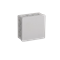 PF 12-inlet surface-mounted box with knockouts 86x86x40mm IP55 lid click-clack gray