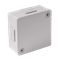 PF 4-inlet surface-mounted box with rubber glands 86x86x40mm IP55 cover for 2 screws gray