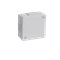 PF 4-inlet surface-mounted box with rubber glands 86x86x40mm IP55 cover for 2 screws white