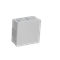 PF 6-inlet surface-mounted box with rubber glands 86x86x40mm IP55 click-clack cover white