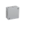 PF 6-inlet surface-mounted box with rubber glands 86x86x40mm IP55 lid for 2 screws gray