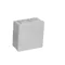 PF Krabice přisazená s pryžovými vývodkami, 6 vstupů, 86x86x40mm, IP55, click-clack kryt, bílá