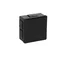 PF Puszka natynkowa z dławnicami gumowymi 6-wlotowa 86x86x40mm IP55 dekiel klik-klak czarna