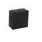 PF Scatola da parete con pressacavi in gomma, 6 ingressi, 86x86x40mm, IP55, coperchio per 2 viti, nera