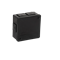 PF Surface-mounted box with rubber glands 6-inlet 86x86x40mm IP55 cover with 2 screws black