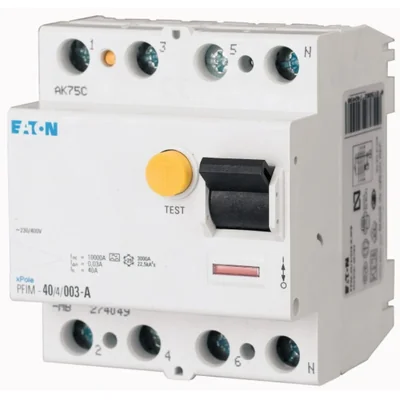PFIM-40/4/003-G-MW Proudový chránič 10 kA, In=40 A, IΔN=0,03 A, typ G, 4pólový, řada PFIM