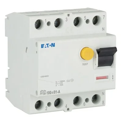 PFIM residual current device, 4-pole 0.1A