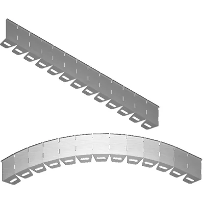 PGK100/1 Tloušťka plechu pro přepážky s koleny - 1 mm