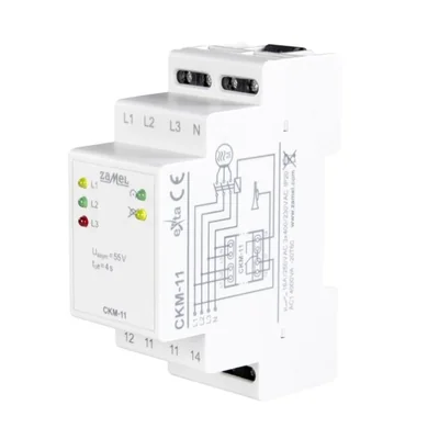 Phase sequence and phase loss sensor 230/400V AC 16A