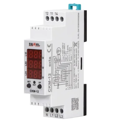 Phasenfolge- und Phasenausfallsensor 230/400V AC 16A