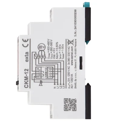 Phasenfolge- und Phasenausfallsensor 230/400V AC 16A