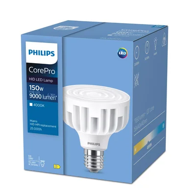 Philips LED bulb 18W replacement 80 (HPL 80W, SON 70W)W 3000lm 3000K TForce Core LED HPL 18W E27 830 FR 3 years warranty