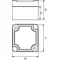 PHP-116 IP67 industrial hermetic box, gray