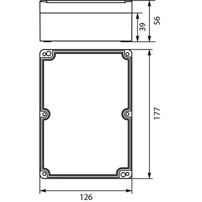 PHP-74 IP67 industrial hermetic box, gray