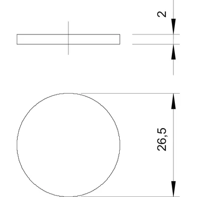 Piastra di protezione antipolvere PG21 per foratura 107 S VTEC