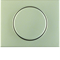 Piastra frontale, manopola di regolazione per dimmer rotativo, acciaio inossidabile.