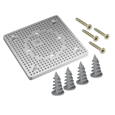 Piastra per fissaggio a parete con polistirolo (compreso PST60), PMST60 bianco