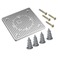 Piastra per fissaggio a parete con polistirolo (compreso PST60), PMST60 bianco