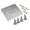 Piastra per fissaggio a parete con polistirolo (compreso PST60), PMST60 bianco