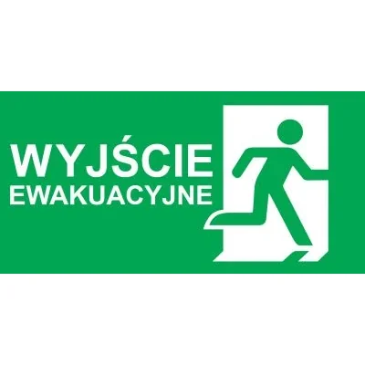 Pictogram for DIRECTO S / VELLA emergency exit inscription right - VD9 (250X125mm) / 87842