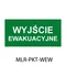 PICTOGRAM FOR MALER FRAMING EMERGENCY EXIT 324 X 158 MM