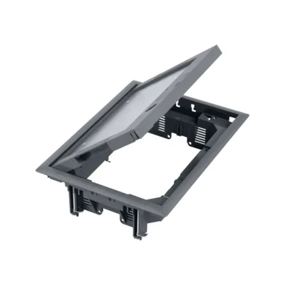 Підлогова коробка Simon Connect WSC-FB24105-1 8x K45 або 4x SIMON500, з кришкою 5 мм із замком; сіра