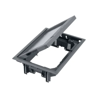 Підлогова коробка Simon Connect WSC-FB24112-1 8x K45 або 4x SIMON500, з кришкою 12 мм із замком; сіра