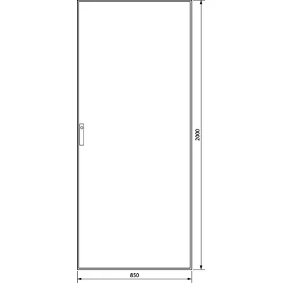 Підлоговий шафа серії UNIVERS IP41 2000x850x400 3-полюсний сталевий