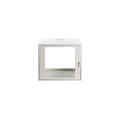 Підвісна шафа SIMPLE 19 9Ux555x600 мм IP 20, суцільні бічні стінки, дверцята зі склом RAL 7035