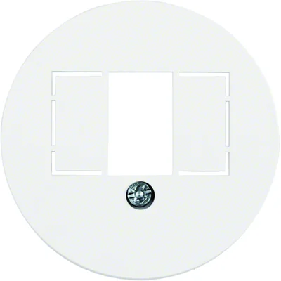 Pièce centrale pour prise de connexion TAE et prise haut-parleur stéréo blanc