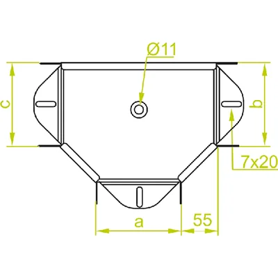 Pièce en T TKLJ75H60, épaisseur de tôle : 1 mm